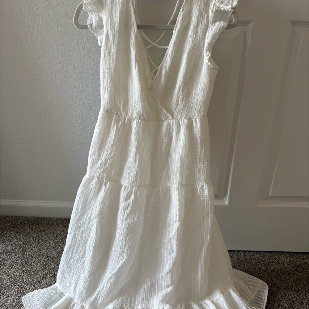 Lovestitch White Tie Back Dress
